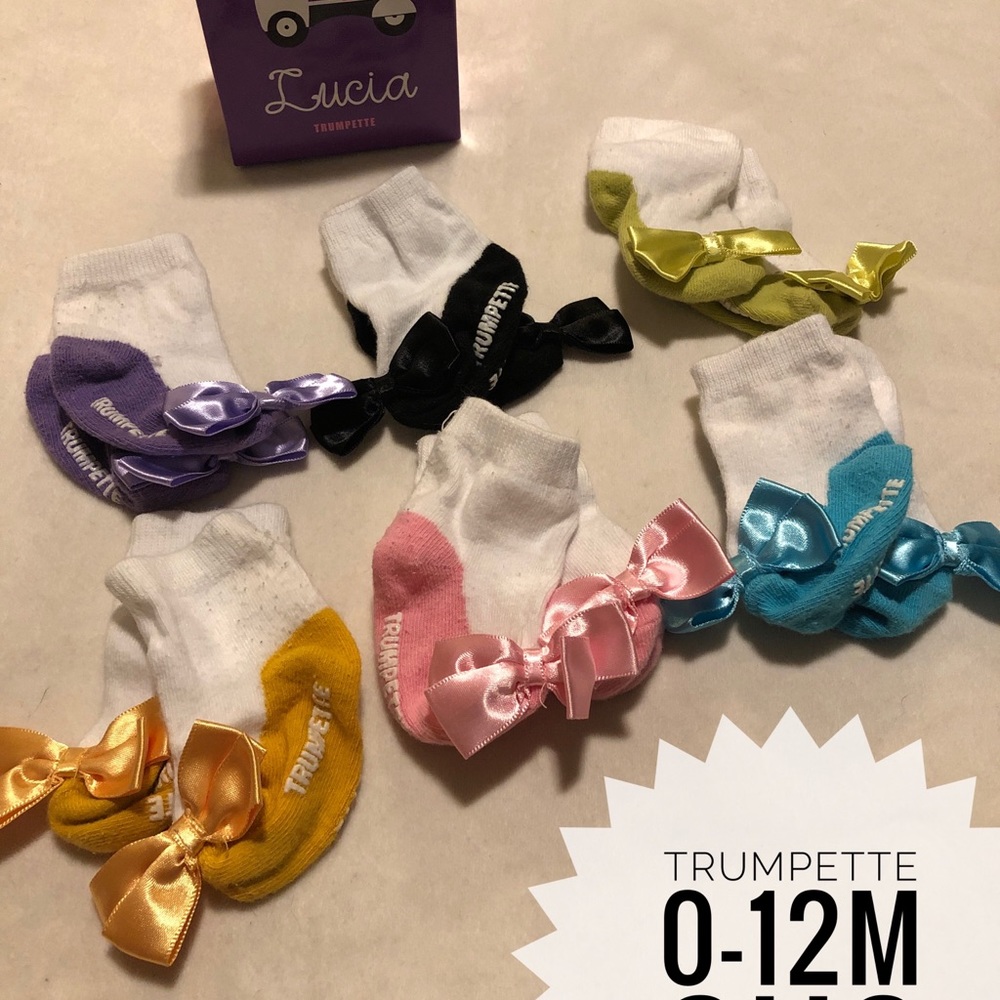 Bow socks - set of 6 pairs